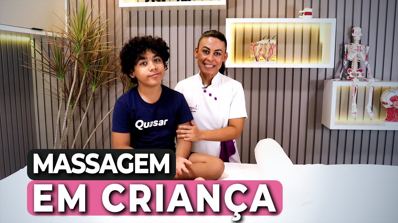 Massagem em criança na prática