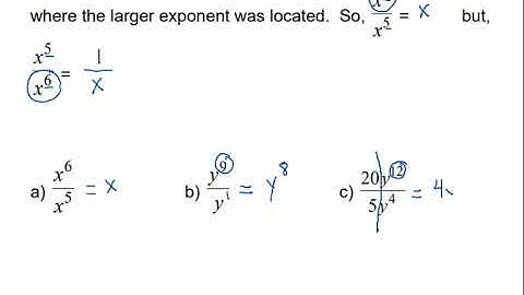 Math 098 12.1 B - Rules of Exponents