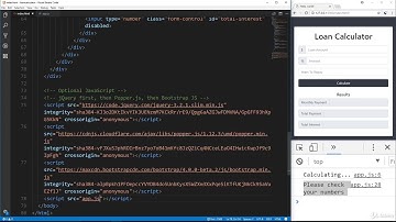 38. Loan Calculator [Part 2] - Calculate & Error