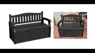Outdoor Storage Bench Assembly