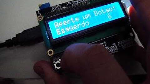 Arduino módulo tela LCD com botões