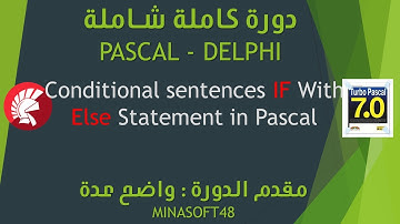 023     PASCAL AND DELPHI TUTORIAL    Conditional sentences IF With Else Statement in Pascal
