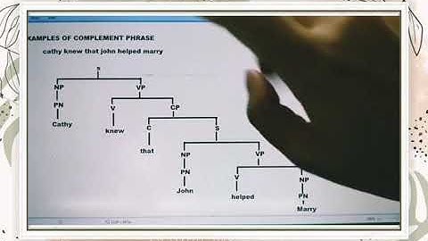 Complementizer Phrase 