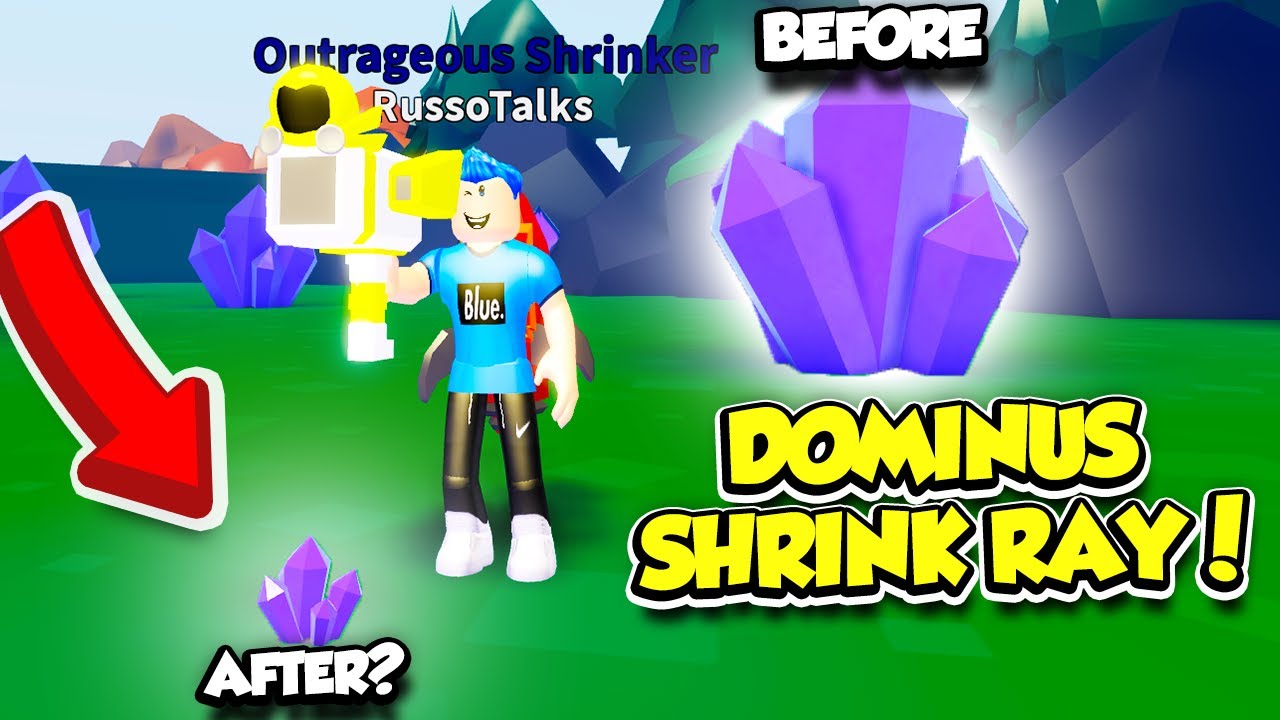 I Got The Dominus Shrink Ray In Shrink Ray Simulator And Became So Powerful Roblox Youtube - roblox shrink ray