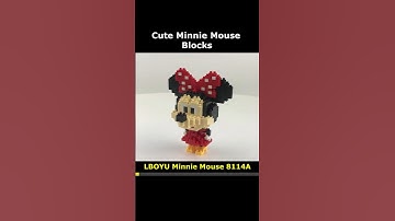 Minnie Mouse 8114A Mini Blocks Preview #lego #brick #miniblock #nanoblock #block