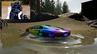 The Crew 2 - LAMBORGHINI AVENTADOR - OFF-ROAD with Steering Wheel + Pedals - 1080p60FPS