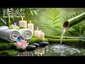 Relaxation Music: Bamboo Water Fountain + Healing Piano 🌿 Sleep Music, Meditation, Nature Sounds