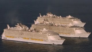 Royal Caribbean Oasis, Allure, and Harmony of the Seas the Three Sisters Together at Once!