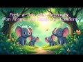 Peek-a-Boo with Elephants: Fun Rhyme and Game for Toddlers।#bedtimestoriesforkids #kidsstories