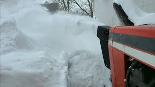 Simplicity Snow Blower Install and Test In Foot+ Of Snow