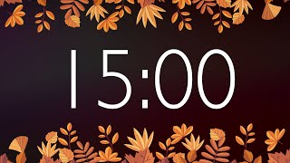 15 Minute Fall Timer with Gentle Alarm (No Music)