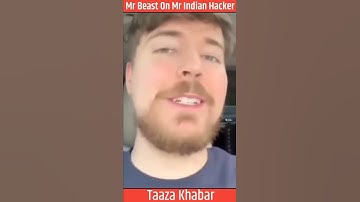 @MrBeast Gives SHOUTOUT to  @MRINDIANHACKER 😱 OMG 😱 #shorts #mrindianhacker #mrbeast