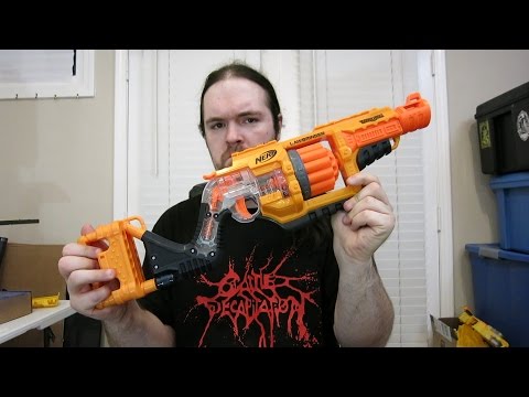 Review: Nerf Doomlands 2169 Lawbringer- Orange Trigger - YouTube