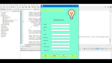 Java Swing & AWT-Electricity Bill Project-18203