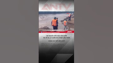 100 người dốc sức tìm kiếm tài xế bị lũ cuốn khi vượt cầu tràn #antv #shorts #thoisu #lucuon
