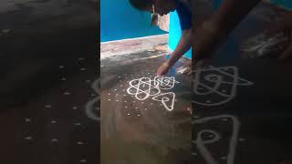 am cikku kolam 7×8×9×8 ×3×2 sundu pulli kolam 👌👌