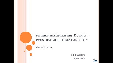 CAID Lecture 22 Differential amplifiers Part 3