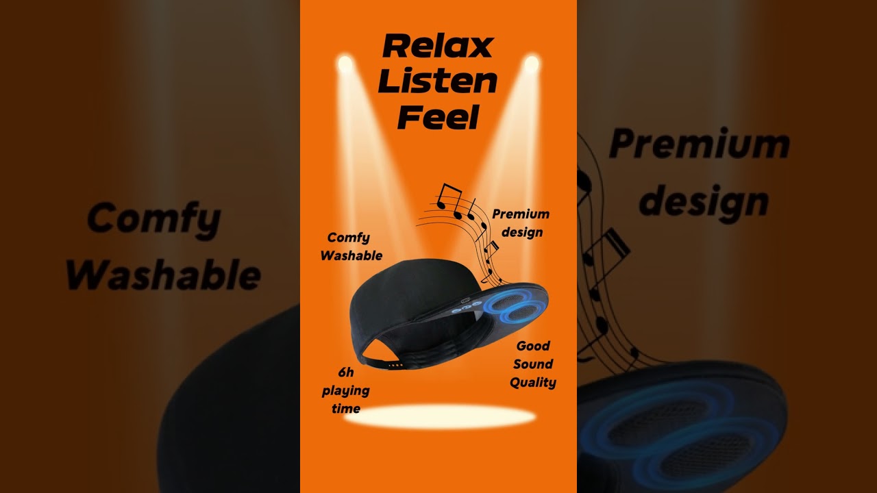 Innovative Tech Wear Brand | Bluetooth Speaker Adjustable Cap YX3 | Worldwide Shipping