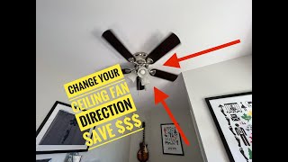 How to Change Ceiling Fan Direction for Summer & Winter