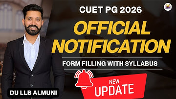 CUET PG 2026 LLB FORMS OUT | DU LLB 2026 Official Notification, COQP11 Syllabus, Dates, FORM Filling