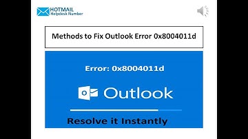 Steps to Resolve Outlook Error 0x8004011d