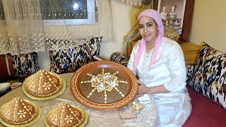 سليلو (السفوف أو الزميطة) بدقيق الشعير Slilo (sfouf or zumaita) with barley flour