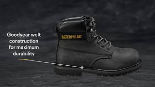 Caterpillar Powerplant - Bottes De Sécurité Homme Avec Coque En Acier - Marron, Antidérapantes, Résistantes à La Chaleur (300°C) - 7