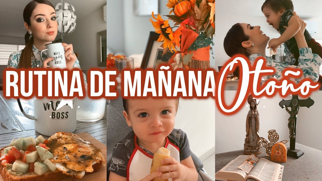 RUTINA DE MAÑANA CON MI BEBÉ | EDICIÓN OTOÑO (SKINCARE, MAQUILLAJE, DESAYUNO SALUDABLE, ETC.)