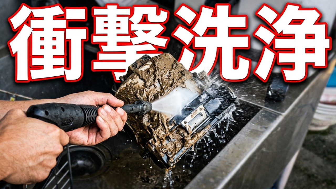 HiKOKI 高圧洗浄機（コメント読んでください） 吸引力が沈黙した日😢】原因はメンテ不足。高圧洗浄🚿で汚れを解放し