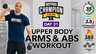 35 MIN Arms & Abs Upper Body Workout | CHAMPION DAY 31 screenshot 5