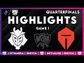 G2 vs TES Highlights Game 1 | Worlds 2025 Quarterfinals | G2 Esports vs Top Esports
