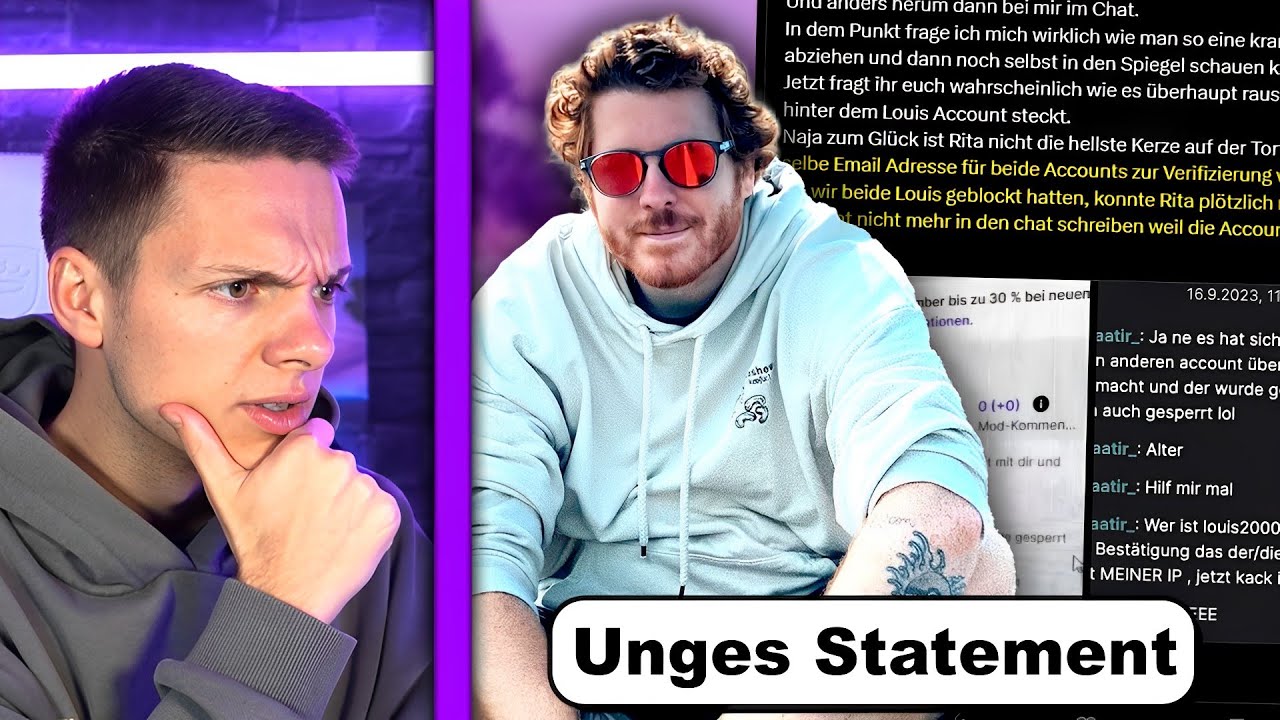 Unges komplettes Statement zu den schweren Vorwürfen