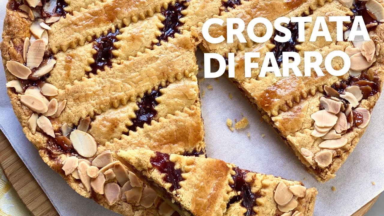 CROSTATA con farina di farro e confettura di lamponi 🤩 incredibilmente buona!