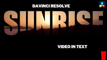 How to add VIDEO inside TEXT | Davinci Resolve 18 Tutorial