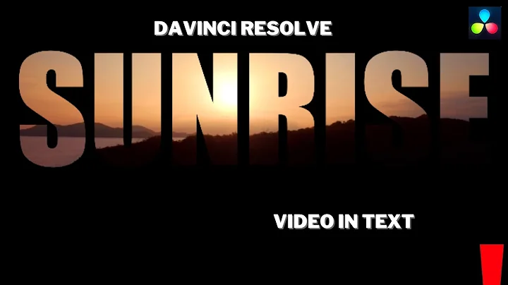 How to add VIDEO inside TEXT | Davinci Resolve 18 Tutorial