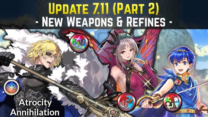 Pheonixmaster1 on X: ALL NEW FEH Refines of this month for L!Seliph,  Freyja, S!Est, Echidna, Mareeta, Ced & Travant Which refine do you like the  most? 🤔  / X