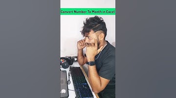 How To Convert Number To Month Name in Excel ! #shortvideo #shortfeed #exceltips #yutubeshorts #tech