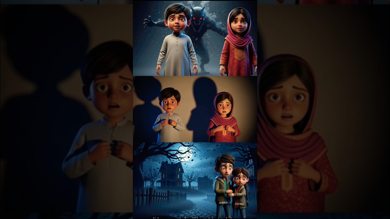 "Haunted Village Horror Story | Ahmed & Fatima 3D Animation | Islamic Scary Story"