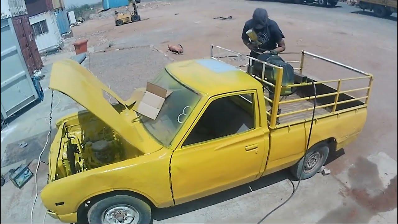 How to spray paint a pickup truck YouTube