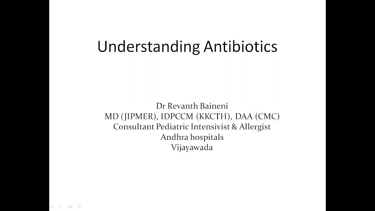 Understanding Antibiotics Part 1 Youtube