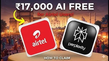 Get Perplexity Pro FREE! How To Claim ₹17000 AI Tool Free || Perplexity AI Airtel AI Bharat AI