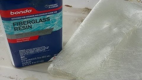 Fiberglass & Resin as a construction tool Repair plastic and more