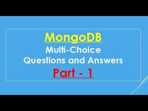 MongoDB Multi-Choice Questions and Answers Part - 1