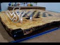 epoxy resin live edge table with chessboard design part 1 epoxy resin live edge table with chessboard design part 1