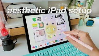 HOW TO CUSTOMIZE YOUR IPAD HOME SCREEN:  wallpaper + widgets | aesthetic iPad customization tutorial by justfelicia 10,366 views 8 months ago 8 minutes, 1 second