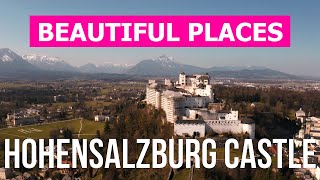 Hohensalzburg Castle from drone | 4k video | Austria, Salzburg from above