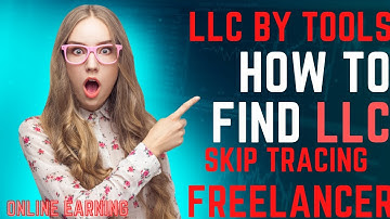 LLC Skip tracing by tools II LLC BY OPEN TOOLS #skiptracing #OPENCORPORATE
