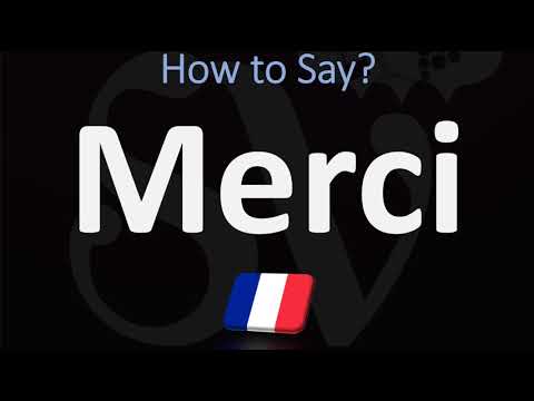 What does "merci" mean in French?
