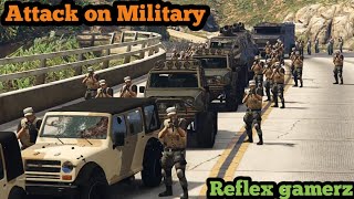 GTA 5 | Military Raid at Franklin House | Attack on Military Convoy | Reflex gamerz screenshot 4