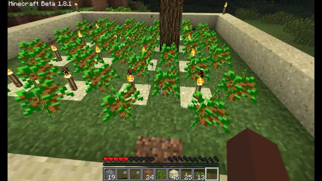 The Most Efficient Tree Farm in Minecraft - YouTube